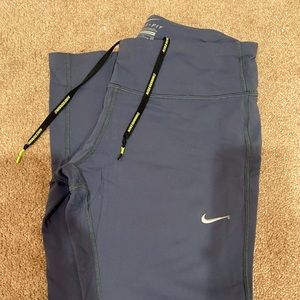 Nike Dry Fit Running Blue/Gray Leggings